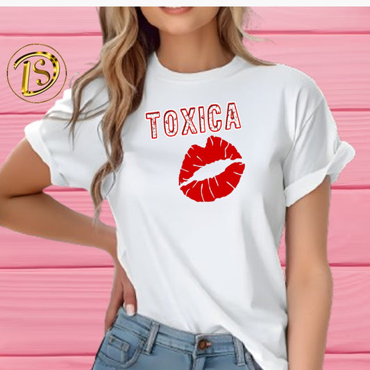 Beso rojo  toxica  DTF